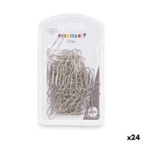Clips Pincello Silver Metal Small (24 Units)