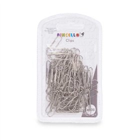 Clips Pincello Silver Metal Small (24 Units)