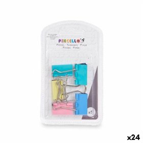 Clamps Pincello Multicolour Metal Clip Medium (24 Units)