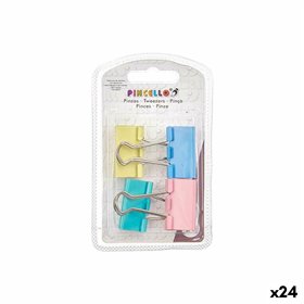Clamps Pincello Multicolour Metal Clip Large (24 Units)