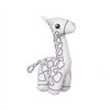 Colouring Plush Pincello White Black Cloth 17 x 22 x 9 cm Giraffe (8 Units)