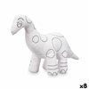 Colouring Plush Pincello White Black Cloth 28 x 22 x 9 cm Dinosaur (8 Units)