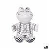 Colouring Plush Pincello White Black Cloth 16 x 18 x 13 cm Frog (8 Units)