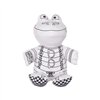 Colouring Plush Pincello White Black Cloth 16 x 18 x 13 cm Frog (8 Units)
