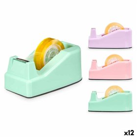 Sellotape Dispenser Pincello Green Purple Pink 10 x 21,5 x 4,5 cm (12 Units)