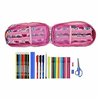 Backpack Pencil Case Safta Pink (33 Pieces)