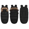 4-in-1 stroller sleeping bag, sleeping bag with fur sleigh Springos SB0046 96 cm black