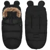 4-in-1 stroller sleeping bag, sleeping bag with fur sleigh Springos SB0046 96 cm black