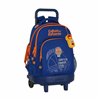 School Rucksack with Wheels Compact Valencia Basket M918 Blue Orange (33 x 45 x 22 cm)
