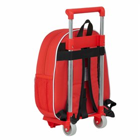 3D School Bag with Wheels 705 The Avengers Red