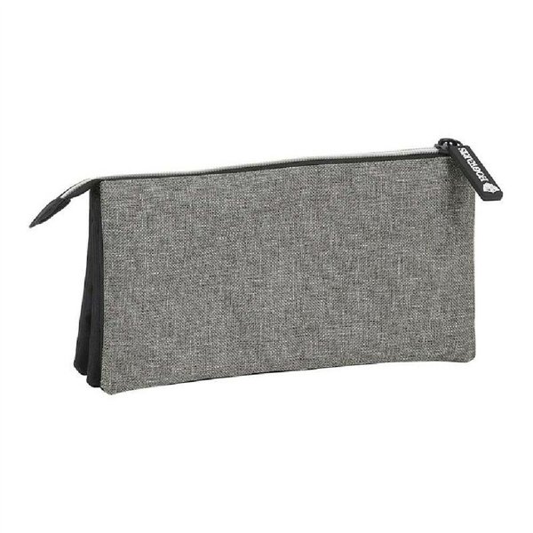 Holdall Harry Potter Hogwarts Triple Harry Potter Black Grey (22 x 12 x 3 cm) (22 x 3 x 12 cm)