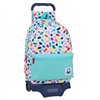 School Rucksack with Wheels Benetton Painting Multicolour