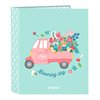 Ring binder Glow Lab Pepa Green A4 27 x 33 x 6 cm