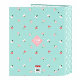 Ring binder Glow Lab Pepa Green A4 27 x 33 x 6 cm