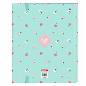 Ring binder Glow Lab Pepa A4 Green (27 x 32 x 3.5 cm)