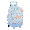 School Rucksack with Wheels Moos Lovely Blue 33 X 45 X 22 cm