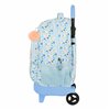 School Rucksack with Wheels Moos Lovely Blue 33 X 45 X 22 cm