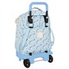 School Rucksack with Wheels Moos Lovely Blue 33 X 45 X 22 cm