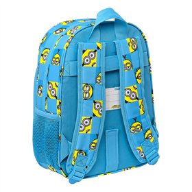 School Bag Minions Minionstatic Blue 26 x 34 x 11 cm