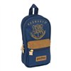 Backpack Pencil Case Harry Potter Magical Brown Navy Blue (12 x 23 x 5 cm) (33 Pieces)
