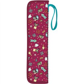 Recorder bag Gorjuss Fireworks Maroon 10 x 36 x 2.5 cm