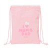 Backpack with Strings Safta Love Pink (26 x 34 x 1 cm)