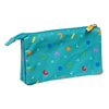 Triple Carry-all CoComelon Back to class Light Blue (22 x 12 x 3 cm)