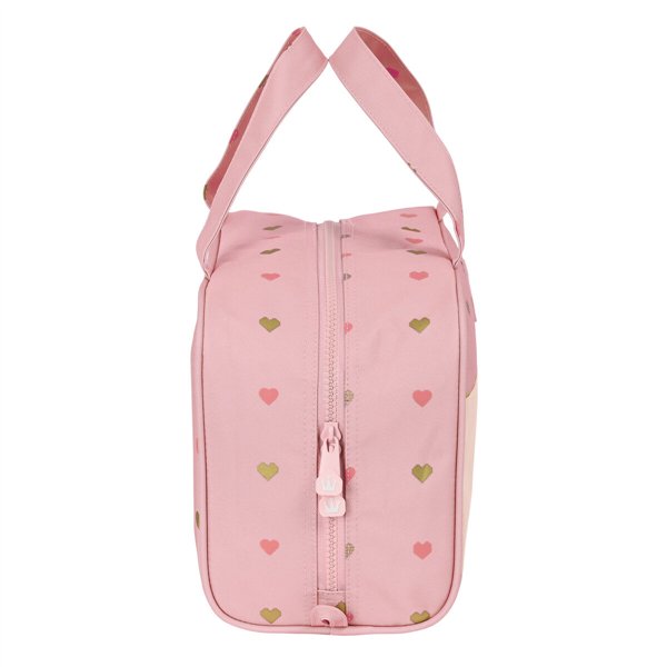 School Toilet Bag Glow Lab Hearts Pink 31 x 14 x 19 cm