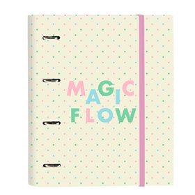 Ring binder Glow Lab Magic flow Beige (27 x 32 x 3.5 cm)