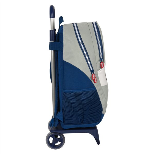 School Rucksack with Wheels Munich College Grey (32 x 44 x 16 cm)