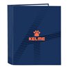 Ring binder Kelme Navy blue Orange Navy Blue A4 (27 x 33 x 6 cm)