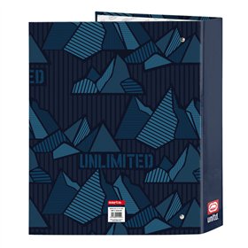 Ring binder Eckō Unltd. Peaks Navy Blue A4 (27 x 33 x 6 cm)