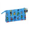 Triple Carry-all PJ Masks Blue 22 x 12 x 3 cm