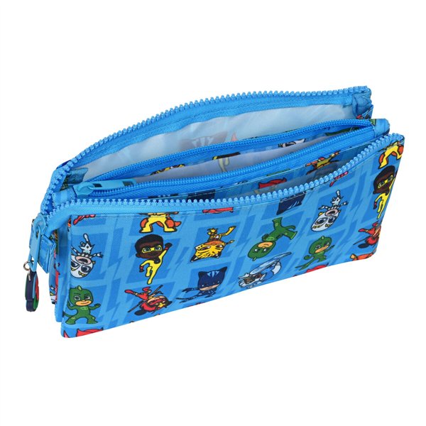 Triple Carry-all PJ Masks Blue 22 x 12 x 3 cm