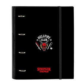 Ring binder Stranger Things Black 27 x 32 x 3.5 cm