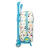 School Rucksack with Wheels Baby Shark Surfing Blue White 22 x 27 x 10 cm