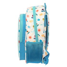 School Bag Baby Shark Surfing Blue White 27 x 33 x 10 cm