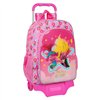 School Rucksack with Wheels Trolls Pink 33 x 42 x 14 cm