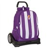 School Rucksack with Wheels Real Valladolid C.F. Purple 32 x 44 x 16 cm
