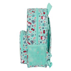 School Bag Hello Kitty Sea lovers Turquoise 26 x 34 x 11 cm