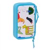 Double Pencil Case Algo de Jaime White 12.5 x 19.5 x 4 cm (28 Pieces)