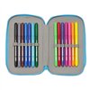Double Pencil Case Algo de Jaime White 12.5 x 19.5 x 4 cm (28 Pieces)