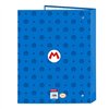 Ring binder Super Mario Play Blue Red A4 26.5 x 33 x 4 cm