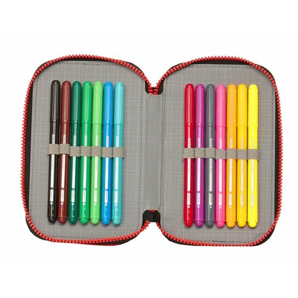 School Case My Hero Academia Black 12.5 x 19.5 x 4 cm 28 Pieces