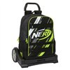 School Rucksack with Wheels Nerf Get ready Black 31 x 44 x 17 cm