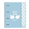 Ring binder Glow Lab Cisnes Blue 27 x 32 x 3.5 cm