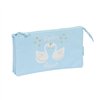 Triple Carry-all Glow Lab Cisnes Light Blue 22 x 12 x 3 cm