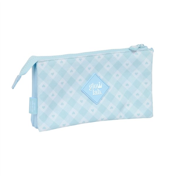 Triple Carry-all Glow Lab Cisnes Light Blue 22 x 12 x 3 cm