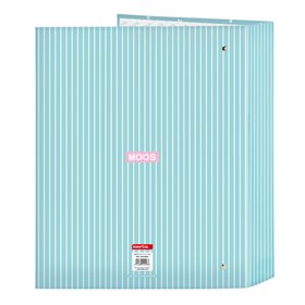 Ring binder Moos Butterflies Blue A4 27 x 33 x 6 cm