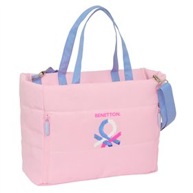 Bag Benetton Pink Pink 40 x 31 x 17 cm